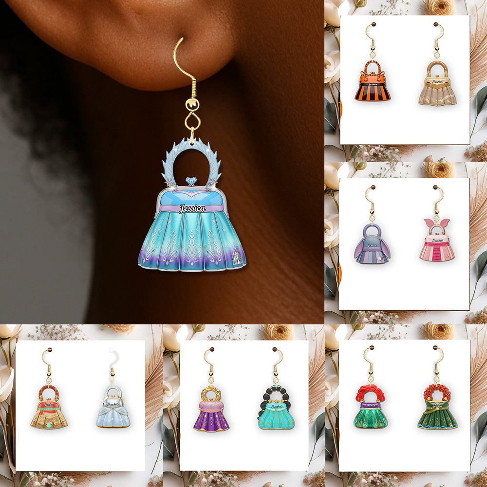 Handbag Acrylic Earrings - Personalized Gift For Princess Lover 01OHMG010825-Homacus
