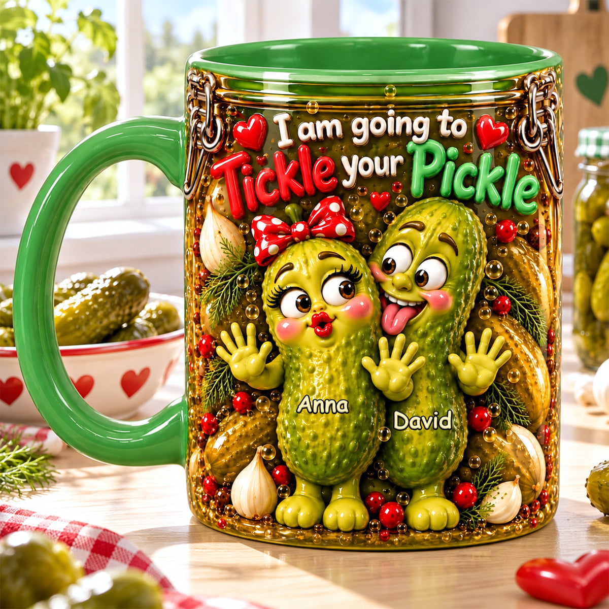 Naughty Pickle Couple Accent Mug - Personalized Christmas Gifts For Couples 04nalu261026-Homacus