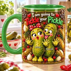 Naughty Pickle Couple Accent Mug - Personalized Christmas Gifts For Couples 04nalu261026-Homacus