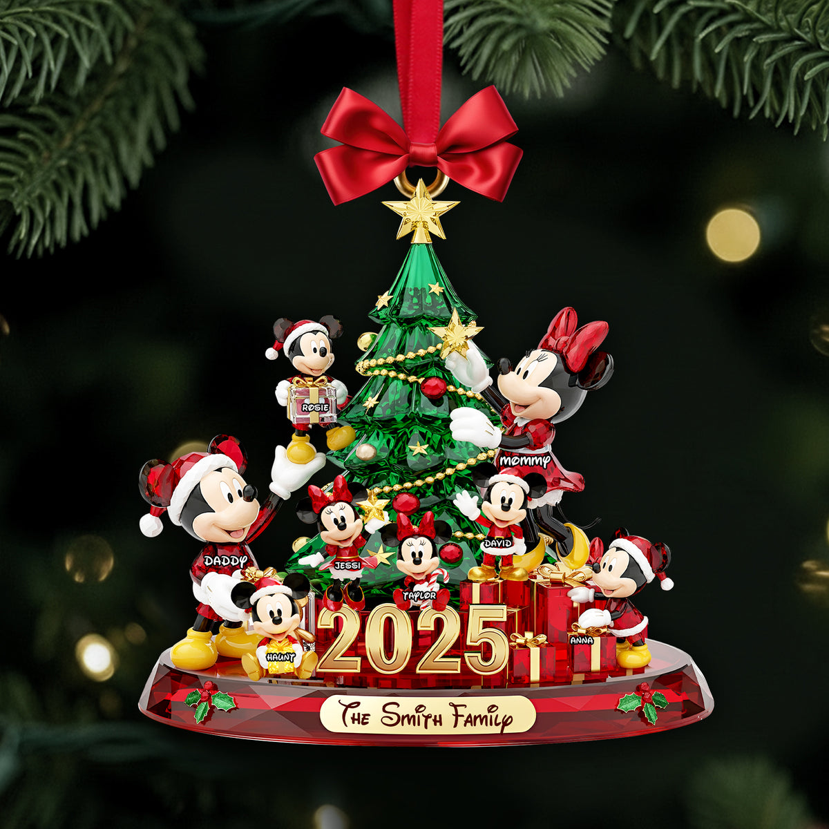 Cherish Family Moments Ornament - Personalized Gifts For Family 06PGLU181025-Homacus