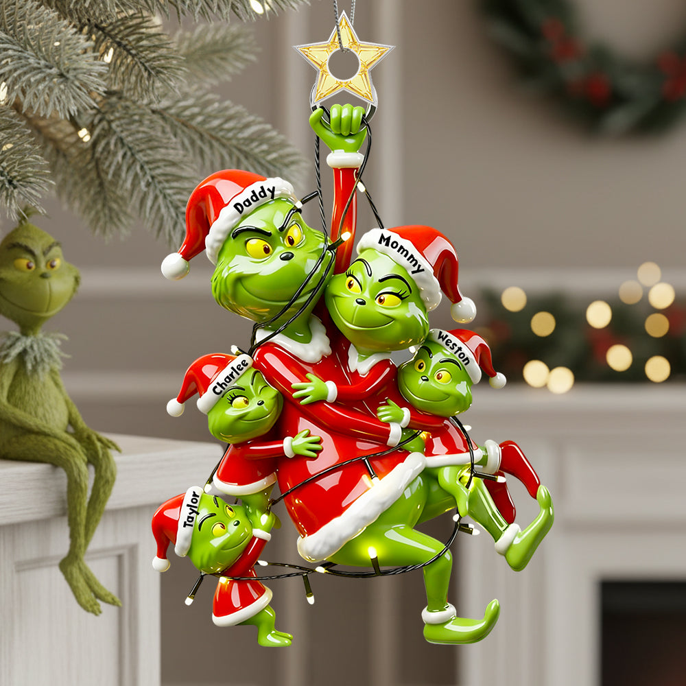 Fun Playing Family Hanging Ornament - Personalized Gifts For Family 03QHDT061025-Homacus