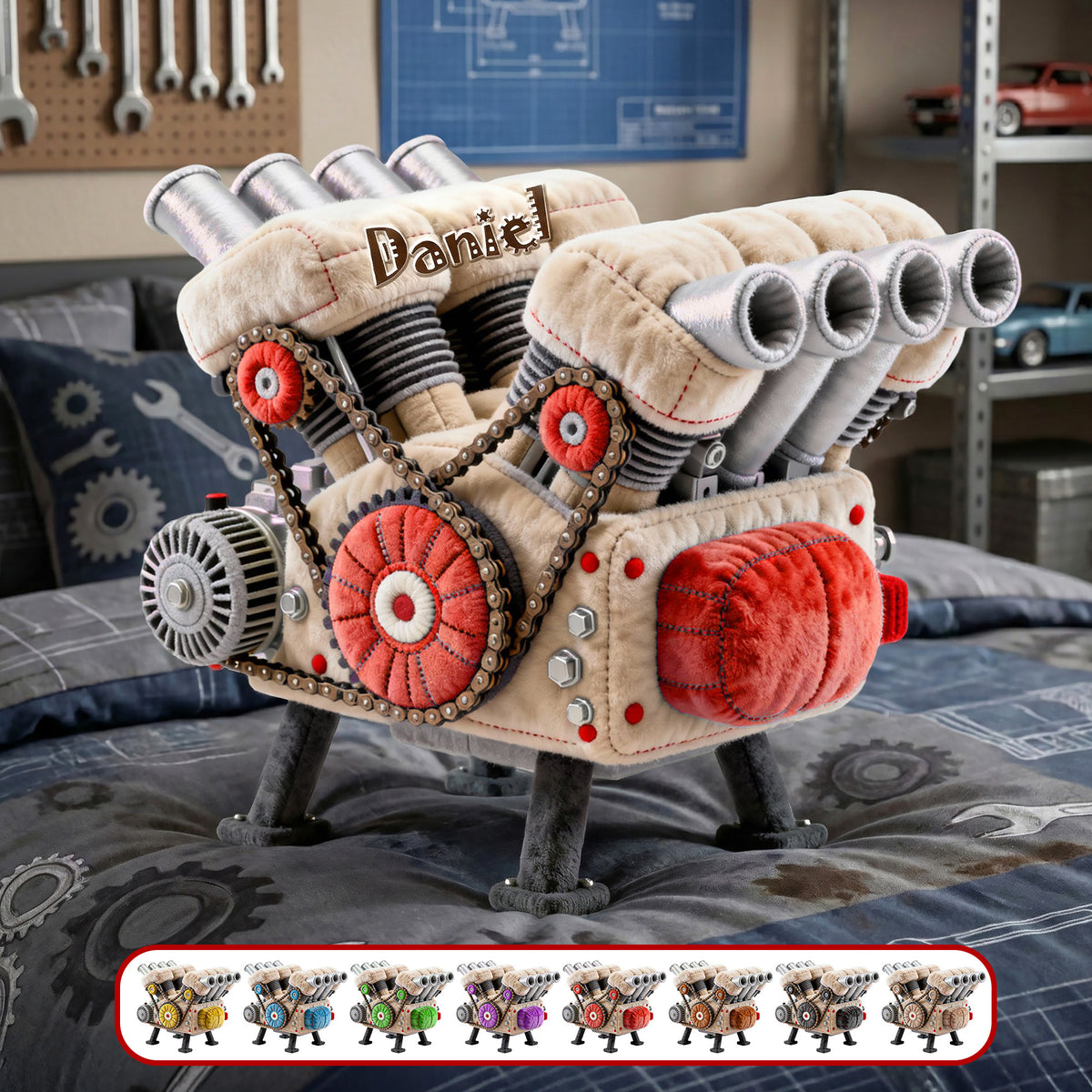 V8 Engine Model Custom Shape Pillow - Personalized Gifts 02ohmg171225-Homacus