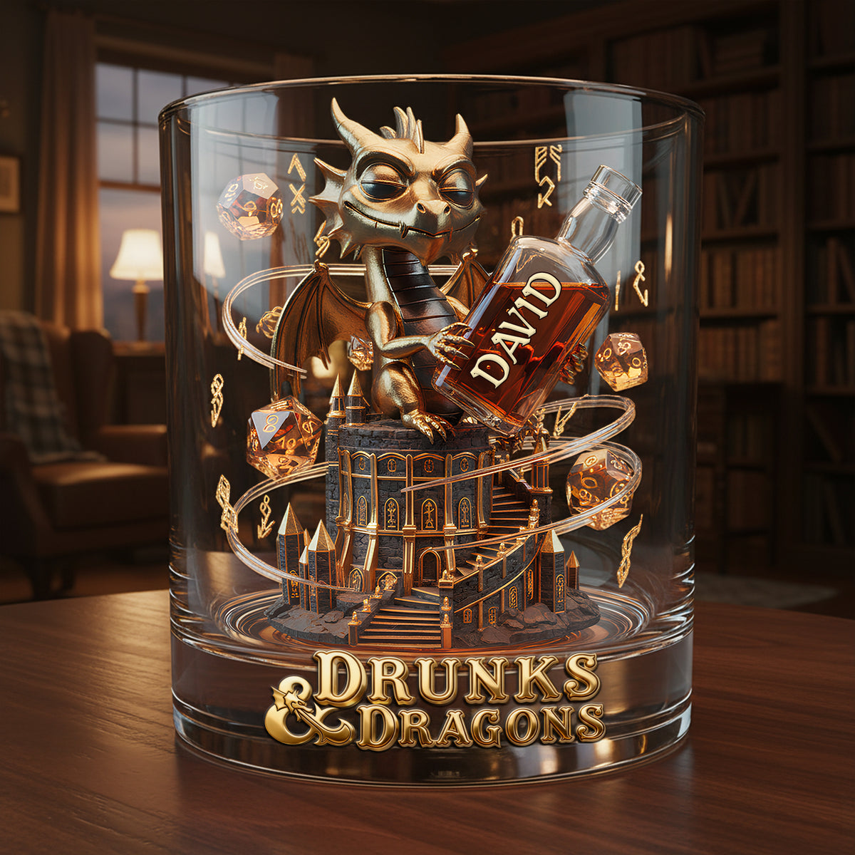 Legendary Sip Round Glass - Personalized Gifts For Drinking Lover 05PALU151225-Homacus