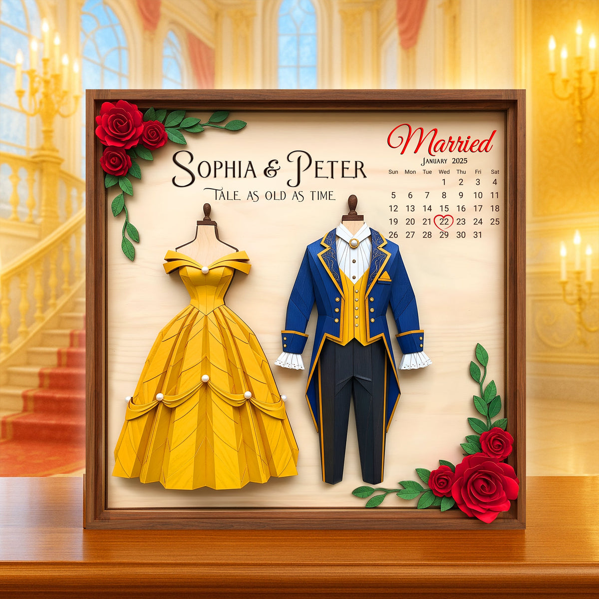 Dressed For Forever Acrylic Plaque - Personalized Married Gifts For Couple 02NALU240625-Homacus