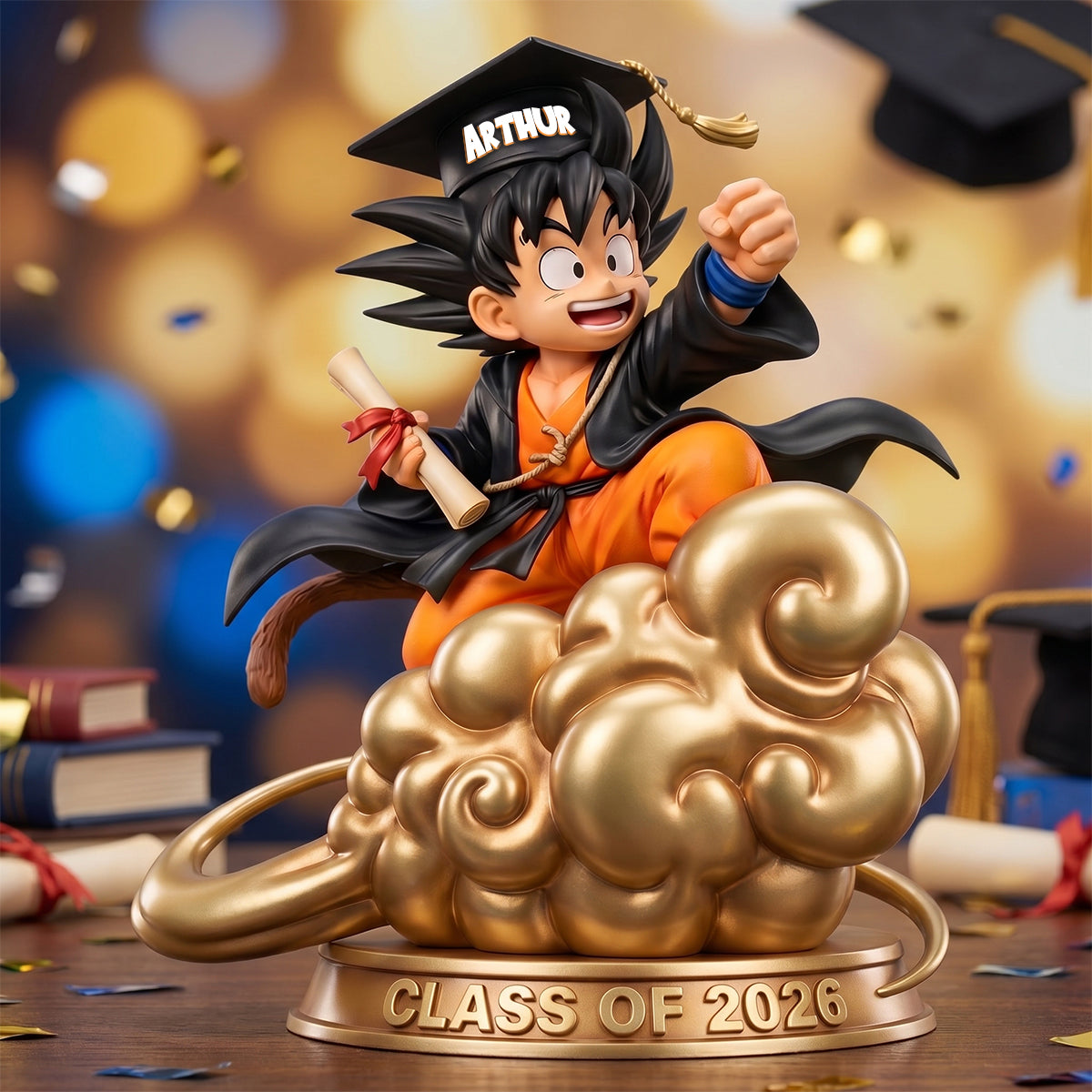 Power Level Graduate Shaped Plaque- Personalized Gift For Graduation 05TODH130526-Homacus