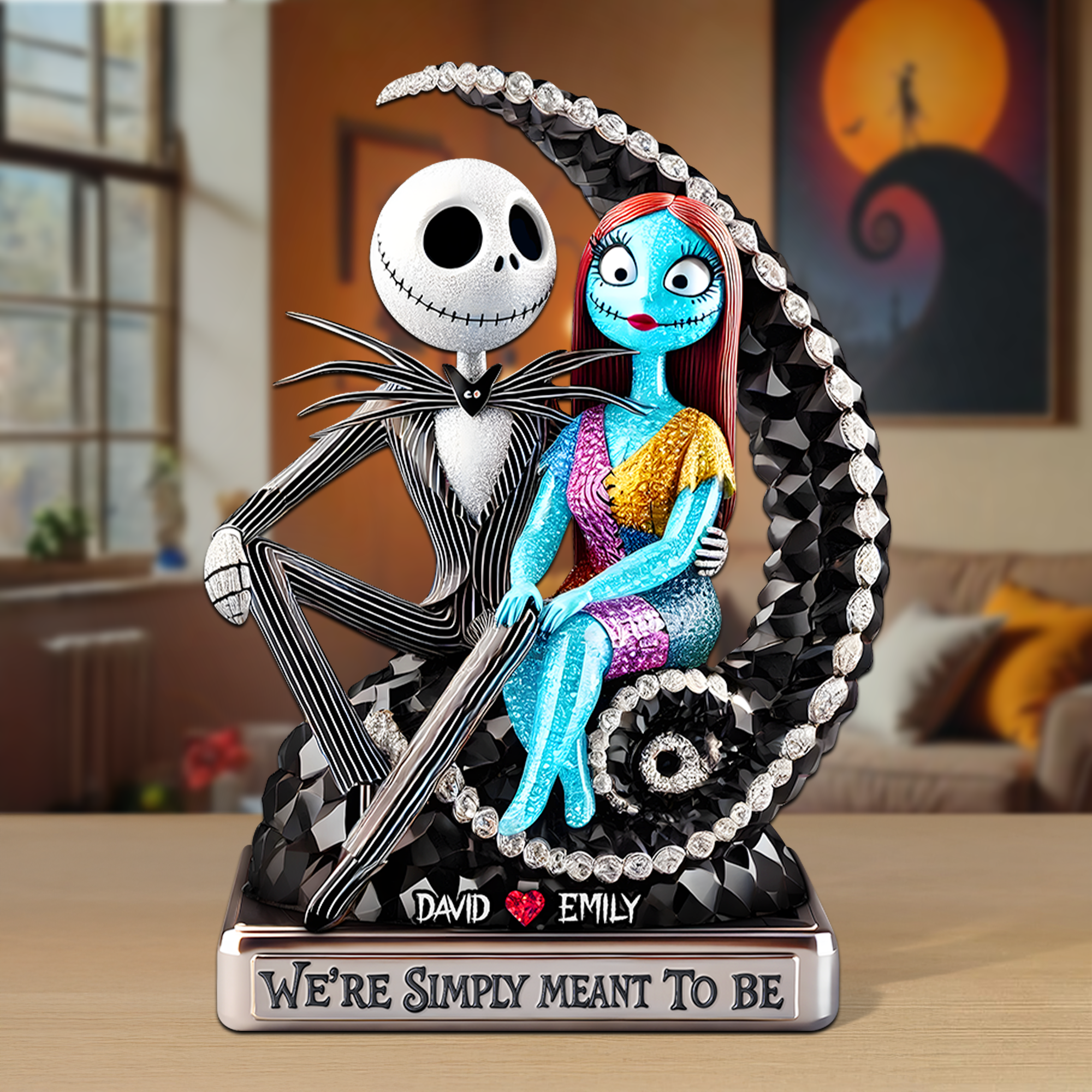Haunting Sweethearts Acrylic Plaque - Personalized Gifts For Couple 02tgpu270525-Homacus