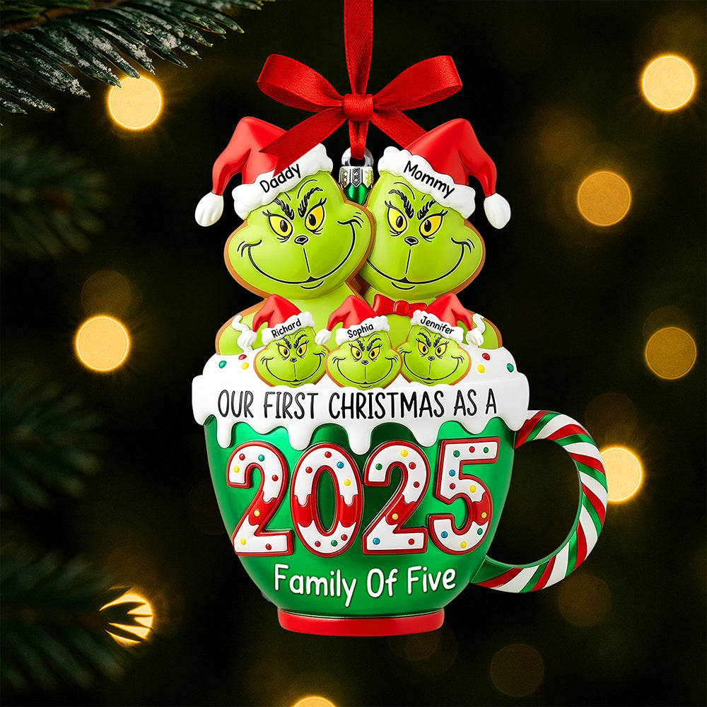 Playful Family Christmas Ornament - Personalized Gifts For Family 02tgqn180825-Homacus