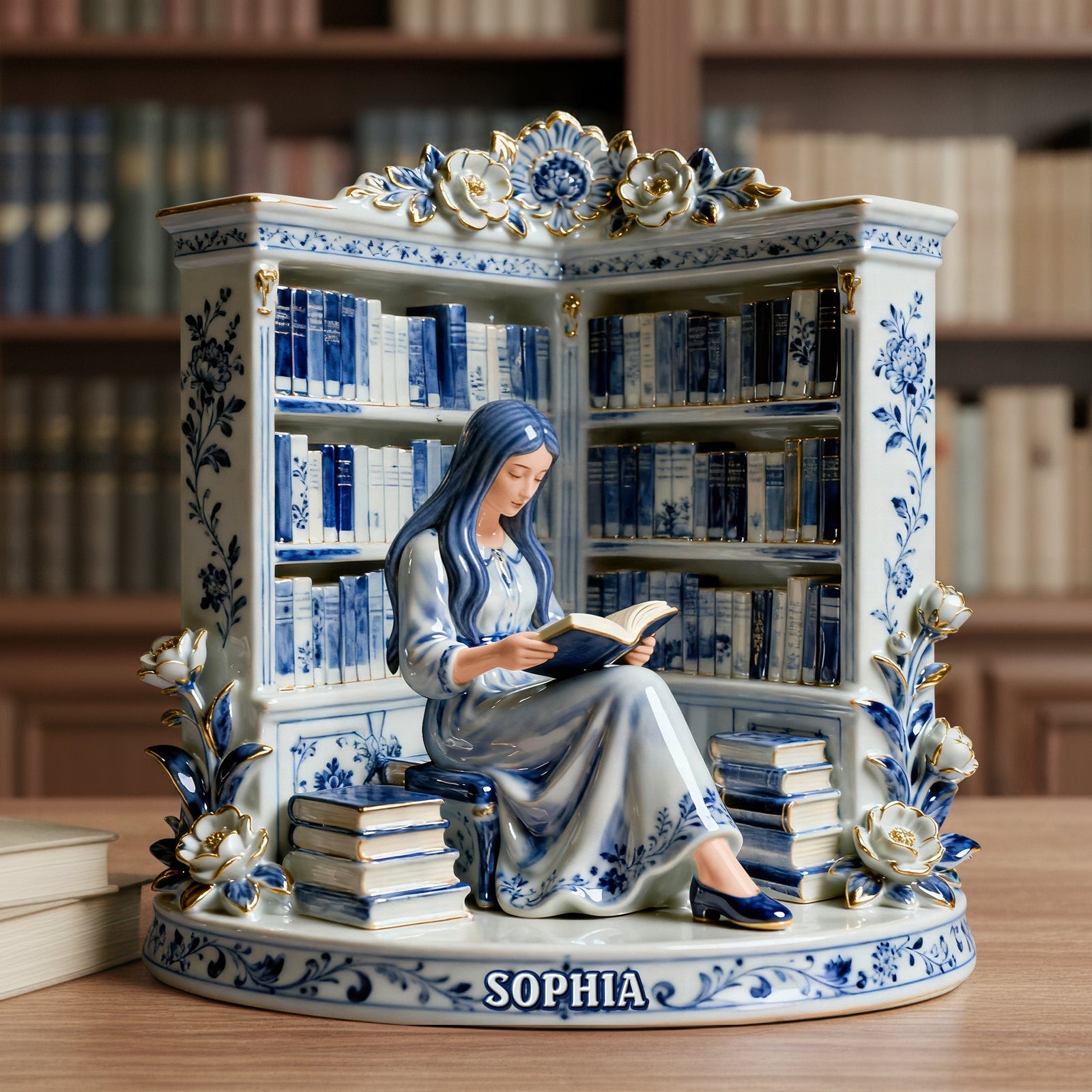 Reading Girl Acrylic Plaque – Personalized Gifts For Book Lovers 01naqn191225-Homacus