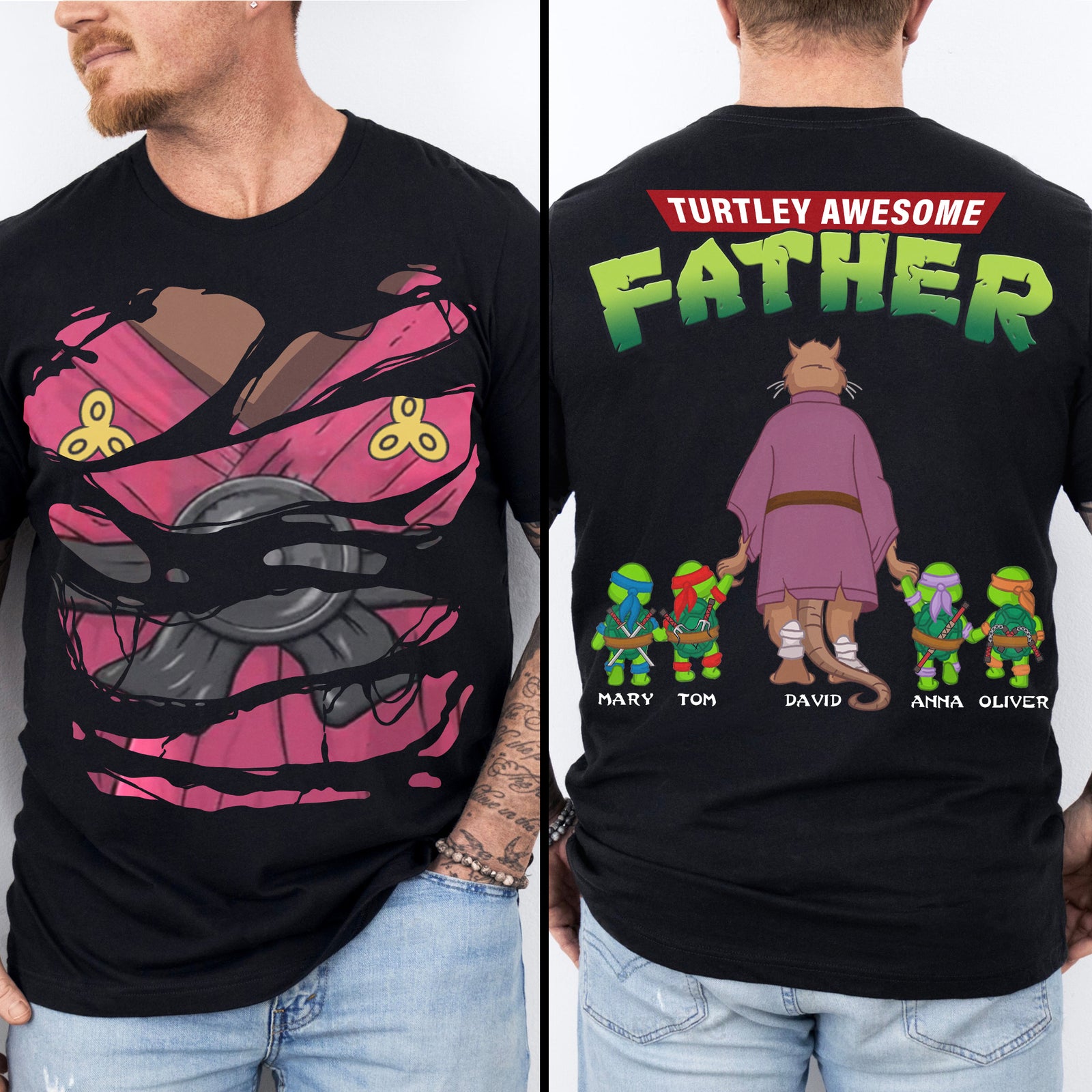 Awesome Father Shirt – Personalized Christmas Gifts For Dad 07natn210524-Homacus