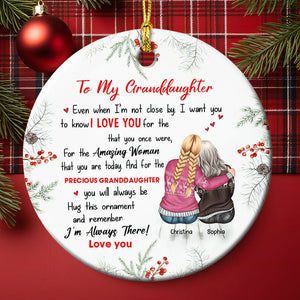 Personalized Gifts For Granddaughter Christmas Ornament 01ACDT011024TM-Homacus