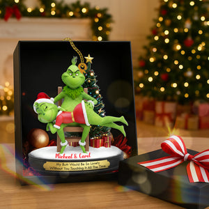 Funny Green Monsters - Couple Ornament - Personalized Christmas Gifts 03namg220825-Homacus