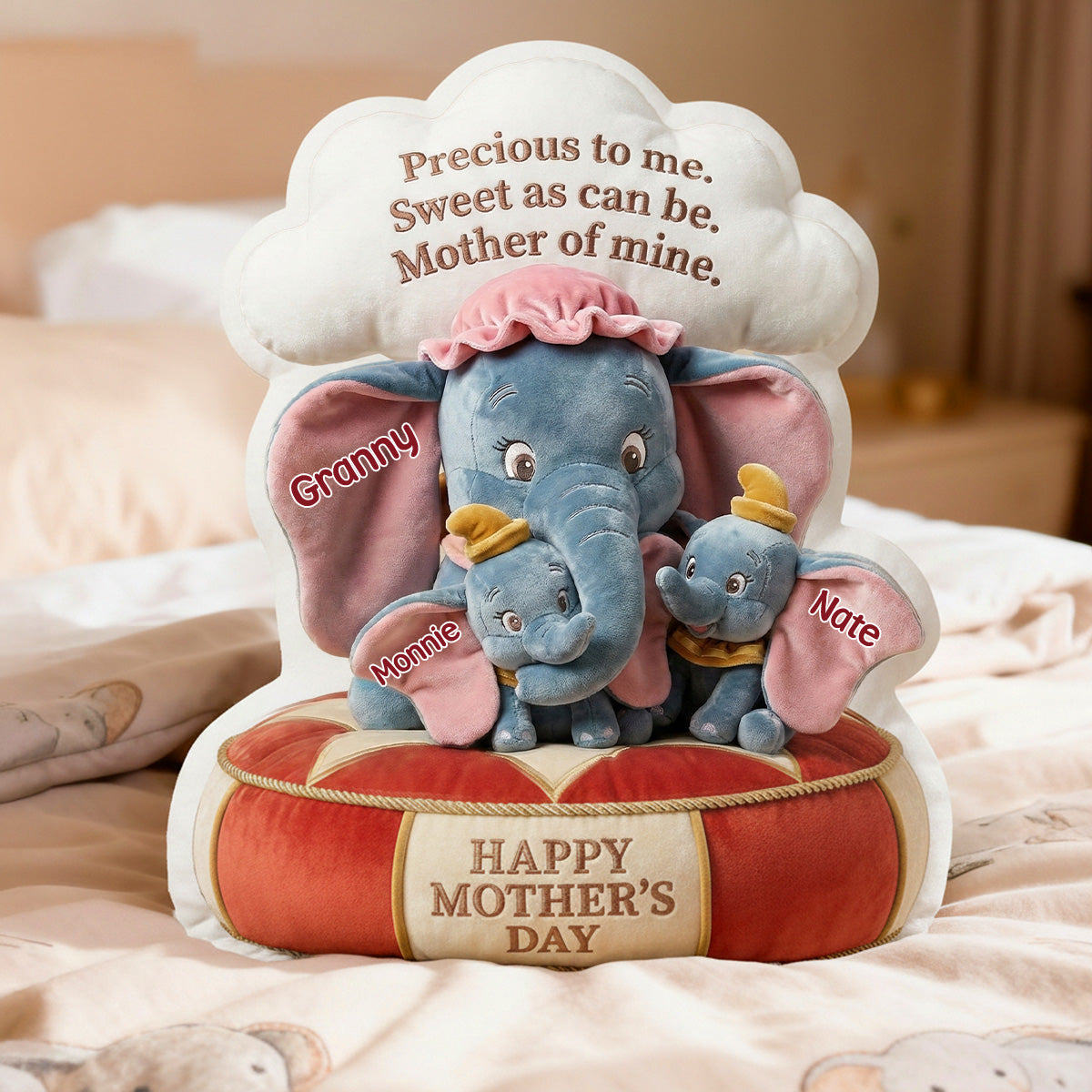 Love Mom Custom Shape Pillow - Personalized Gifts For Mother 01pamg040226-Homacus