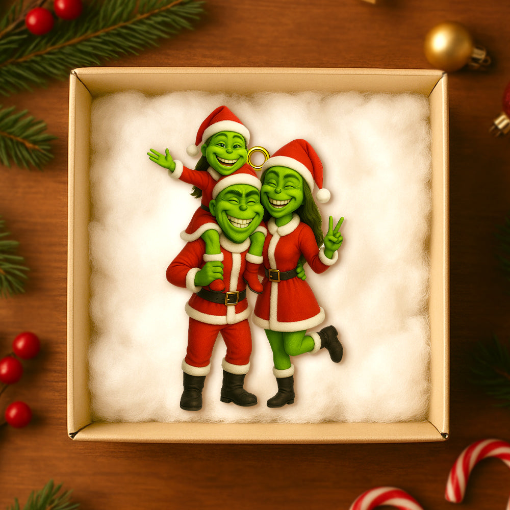 Funny Custom Photo Gifts For Family Christmas Acrylic Ornament 03ohtn200825-Homacus