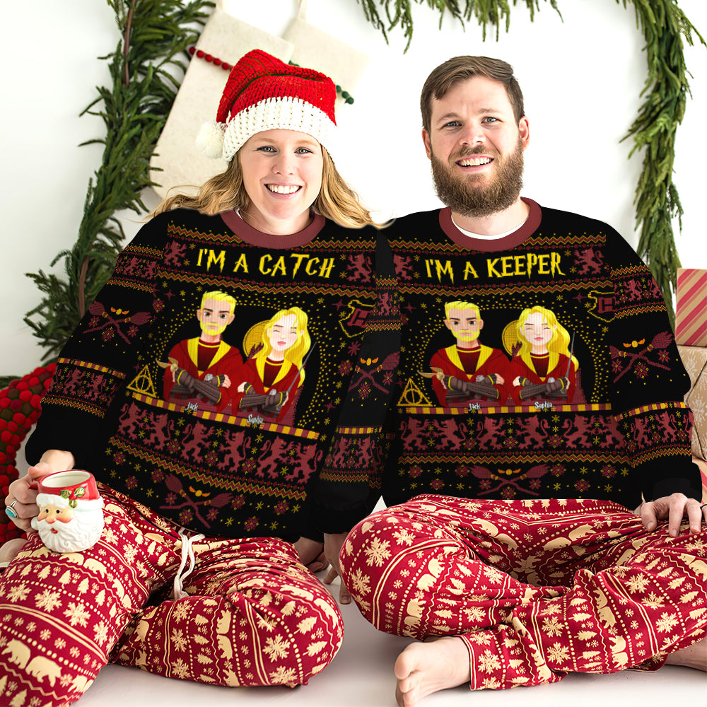 Personalized Gifts For Couple Ugly Sweater 04katn120924pa-Homacus