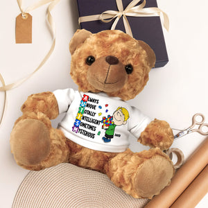 Personalized Gifts For Kids Autism Bear With Shirt 04xqtn200225hg-Homacus