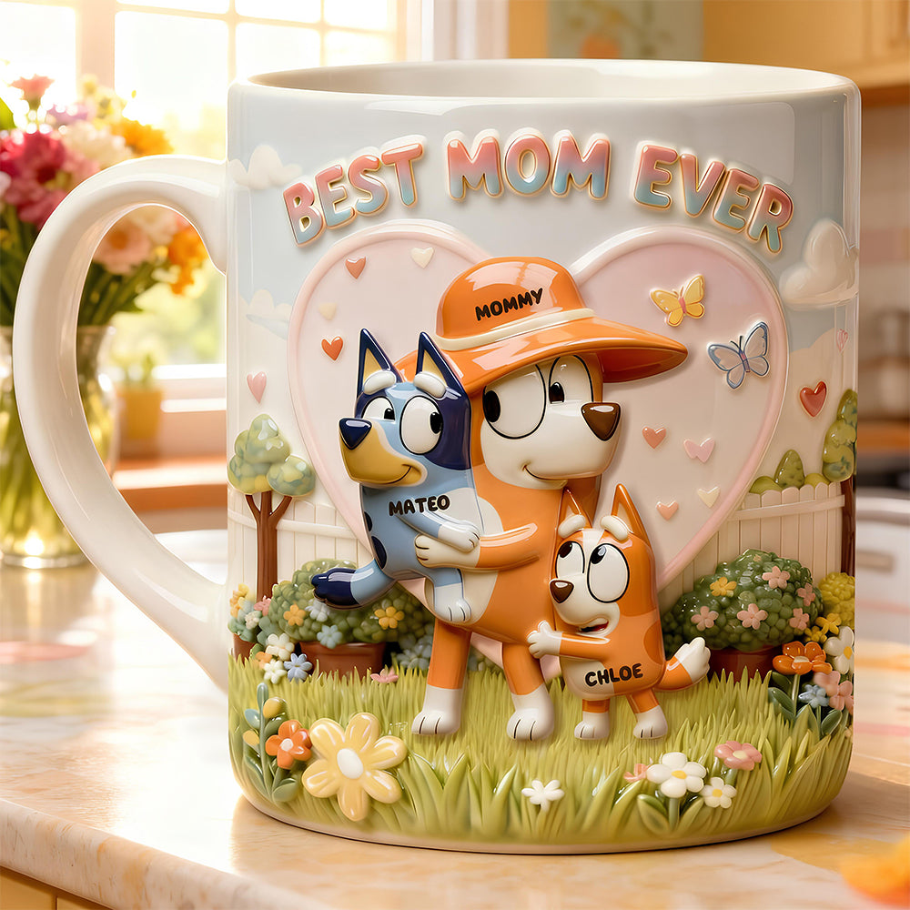 Mom and Kid Coffee Mug - Personalized Gifts For Mother's Day 01nadt070226-Homacus