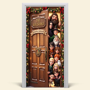 Welcome To Fantastical World Christmas Door Cover - Personalized Christmas Gifts 06naqn290926-Homacus