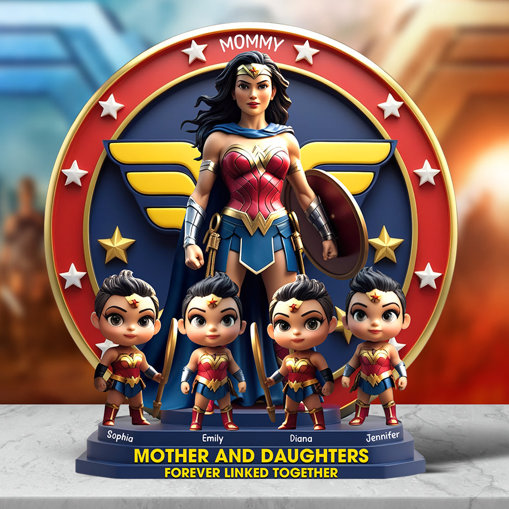Wonder Mom Plaque - Personalized Gifts For Mom 03XQQN170425-Homacus