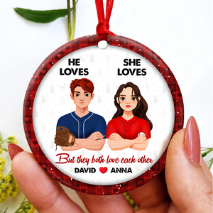 Personalized Gifts For Baseball Lovers Couple Christmas Ornament 01hupu141024hg-Homacus