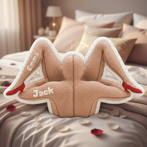 Naughty Couple Custom Shape Pillow - Personalized Gifts For Couple 04ohta131125-Homacus