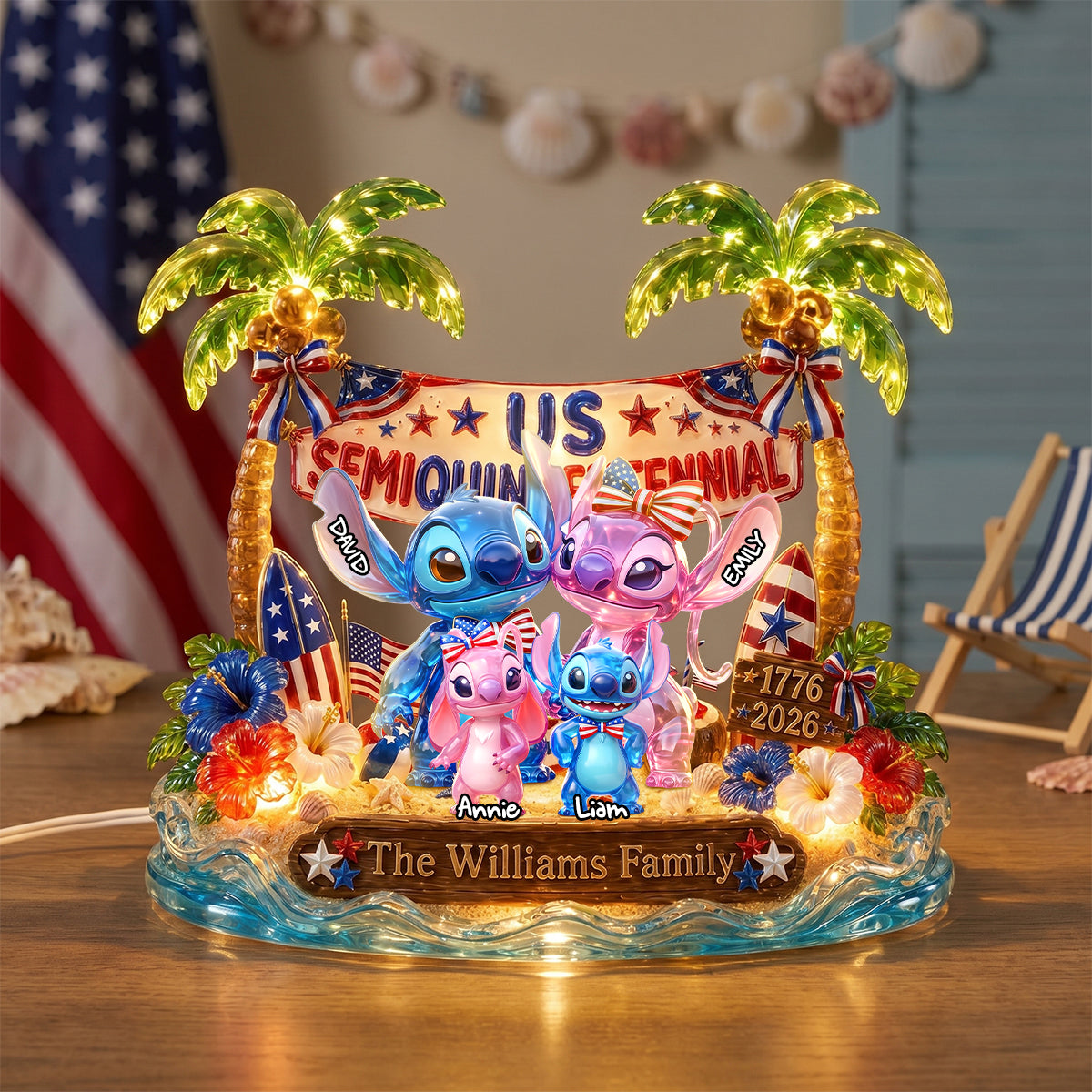 Celebration Family Light Box Personalized Gifts For Family 01PADH100626-Homacus