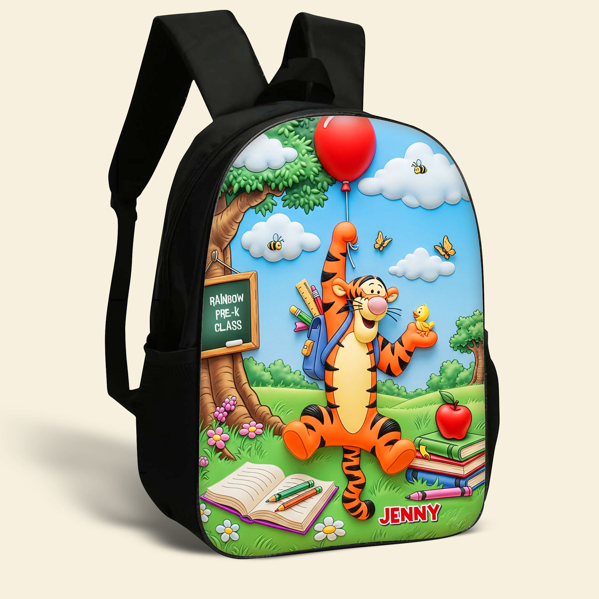 Floating To School Cute Cartoon Kid School Bag, Personalized Gifts For Kids 04qhtn010825-Homacus