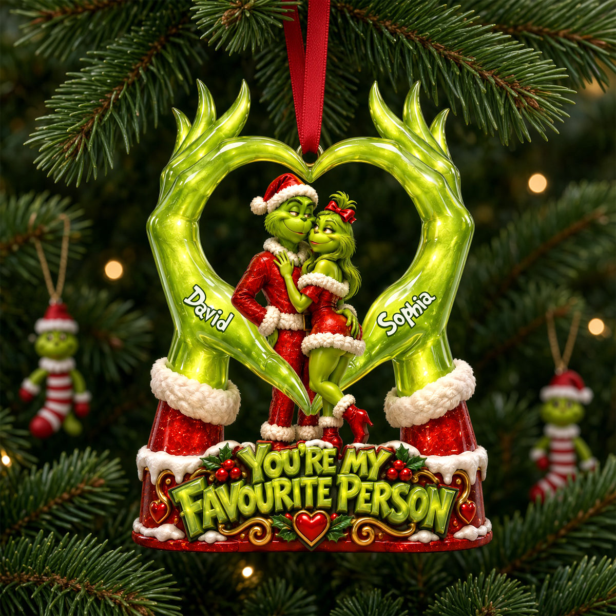 Favorite Mischief Couple Ornament - Personalized Christmas Gifts 04palu240926