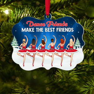 Personalized Gifts For Best Friends Christmas Ornament Dance Friends 02napu251124-Homacus