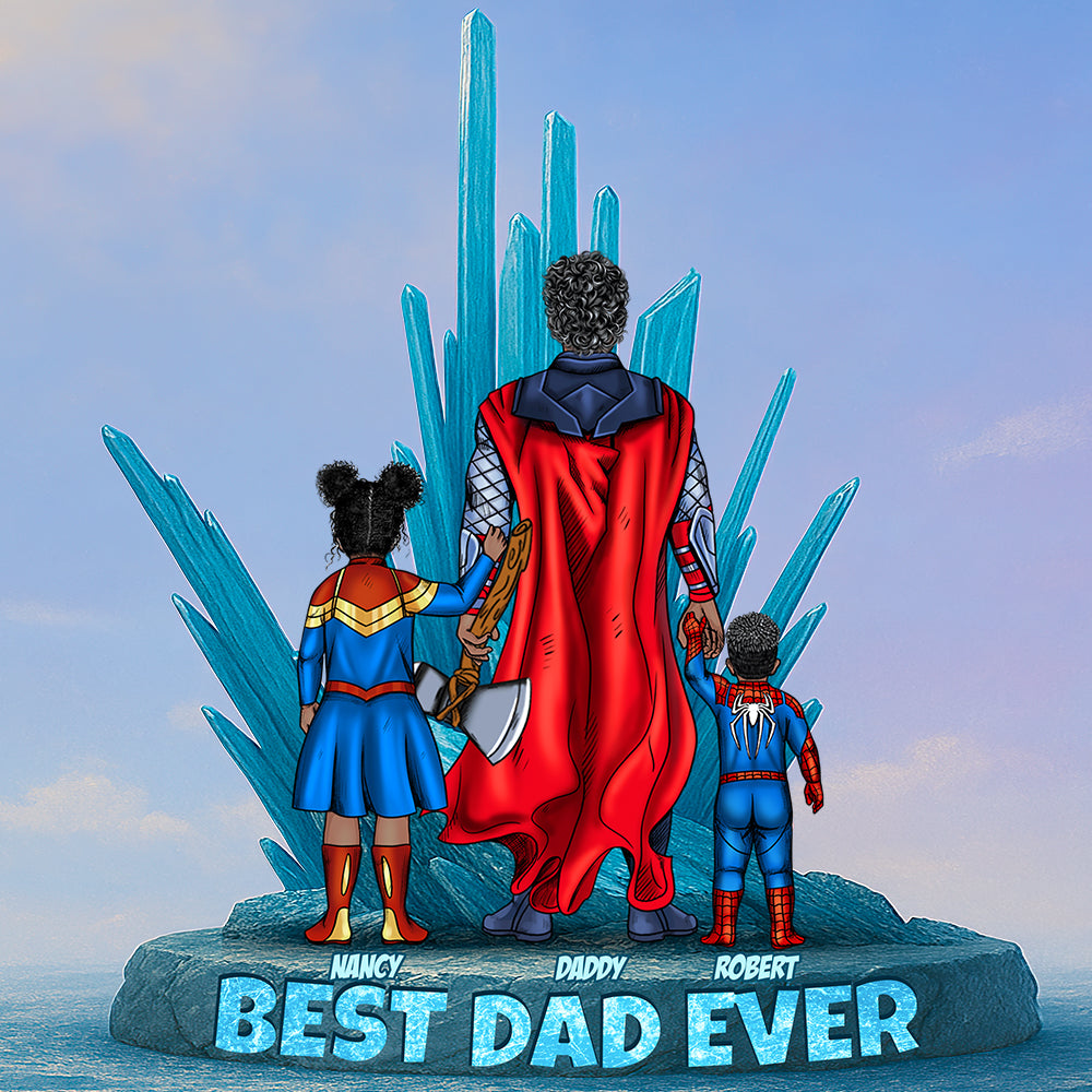 Personalized Gifts For Dad Acrylic Plaque Power Dad-Homacus