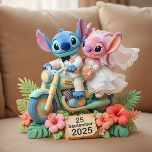 Wedding Couple On Motorbike Custom Shaped Pillow - Personalized Gifts For Couples 02patn161225-Homacus