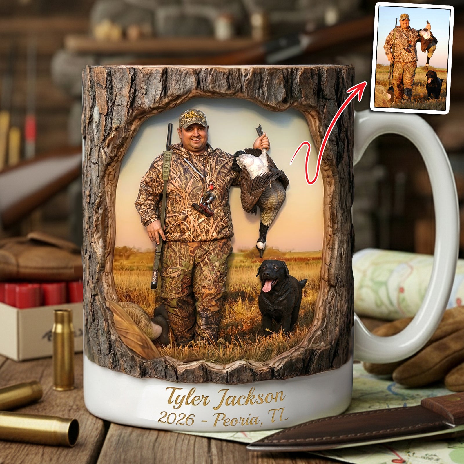 Hunting Life Coffee Mug - Personalized Custom Photo Gifts For Hunters 03HULU201225-Homacus