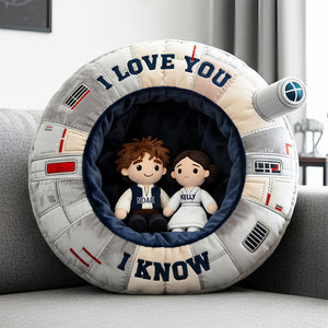 I Love You Custom Shape Pillow, Personalized Couple Gifts 02QHDT131125-Homacus