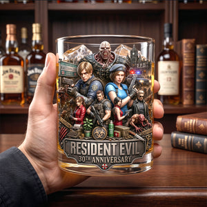 30 Years of Survival Round Glass - Personalized Gifts 04tytn220626-Homacus