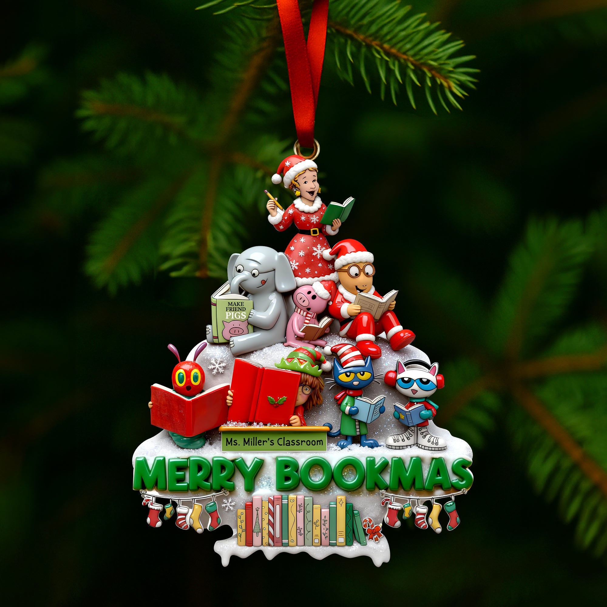 Cute Children Friends Classroom Decor Ornament, Personalized Gifts For Teachers 02QHLU231125-Homacus