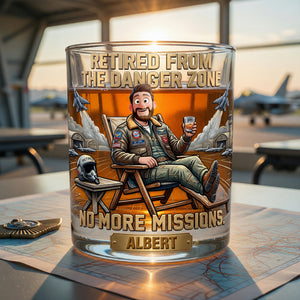 Veteran No More Mission Round Glass - Personalized Gifts For Retired Military Glass 04TYQN110626-Homacus