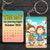 Personalized Anniversary Gifts For Couple Keychain 04xqtn080724hh Cartoon Couple Summer Beach-Homacus