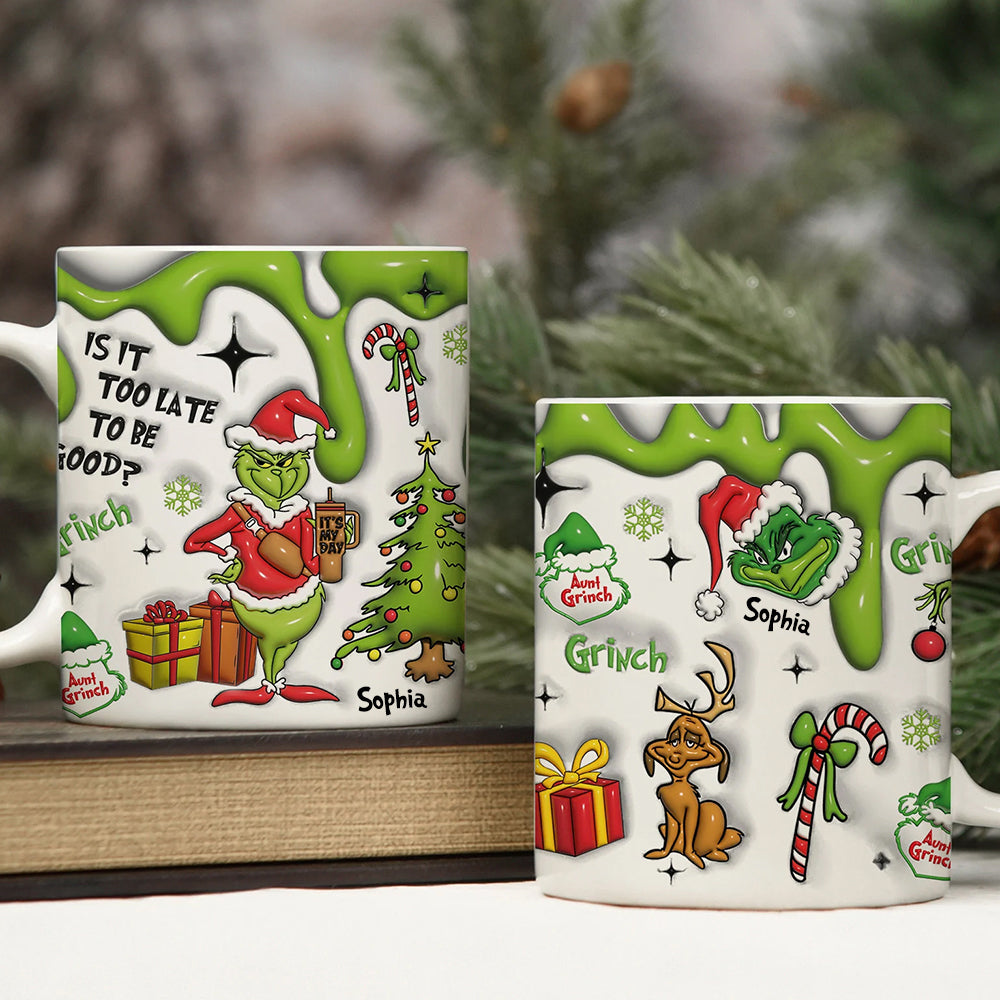 Personalized Green Christmas Coffee Mug 14ACDT050924-Homacus