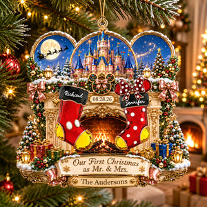 Newly Married Couple Christmas Ornament - Personalized Gifts For Couple 03naqn030926-Homacus