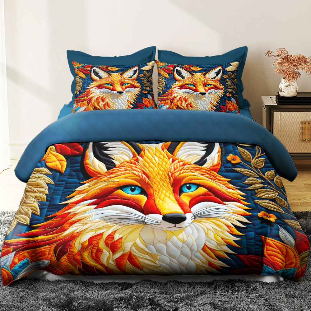 Fox Lovers Quilt Bed Set 041HUDT180125