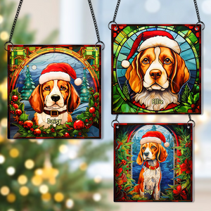 Personalized Christmas Gifts For Dog Lovers Suncatcher Ornament Beagle 04hupu100924-Homacus