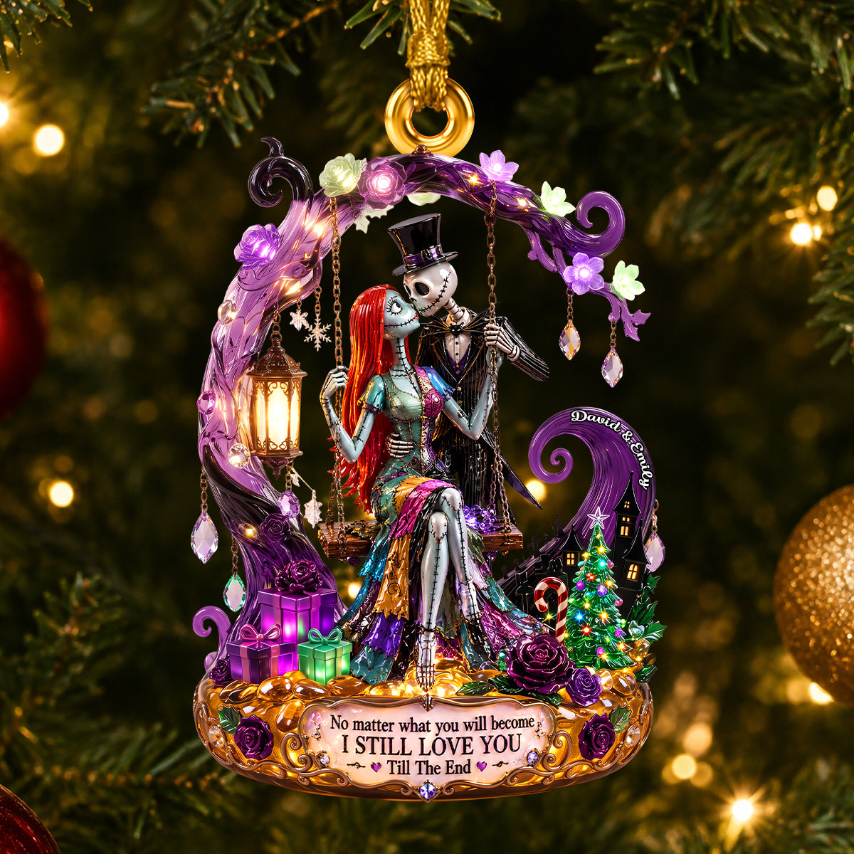 Eternal Kiss Acrylic Ornament, Personalized Gifts For Couple 06qhdh280826-Homacus
