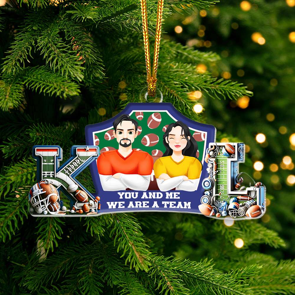 Personalized Christmas Gifts For Couple Sport Lover Acrylic ornament 02XQMH161024PA-Homacus