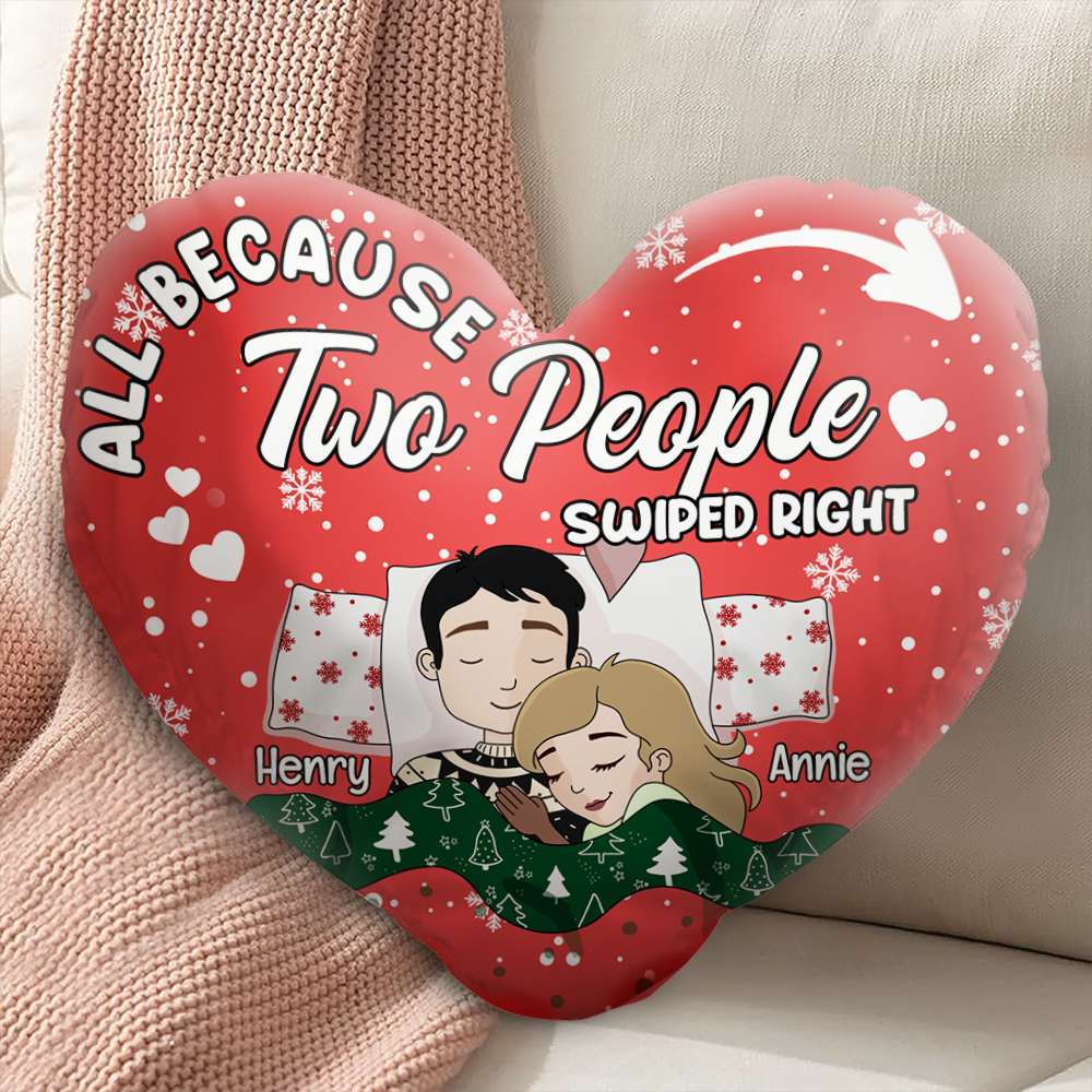 Personalized Gifts For Couple Christmas Pillow 02TOLU151024HG-Homacus