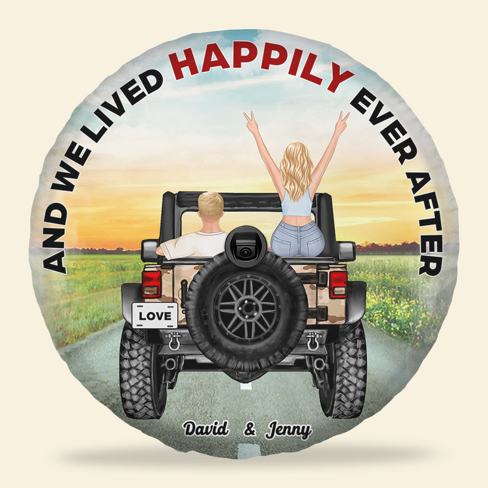 Personalized Gifts For Couple Tire Cover Lived Happily 03huhn220723tm-Homacus