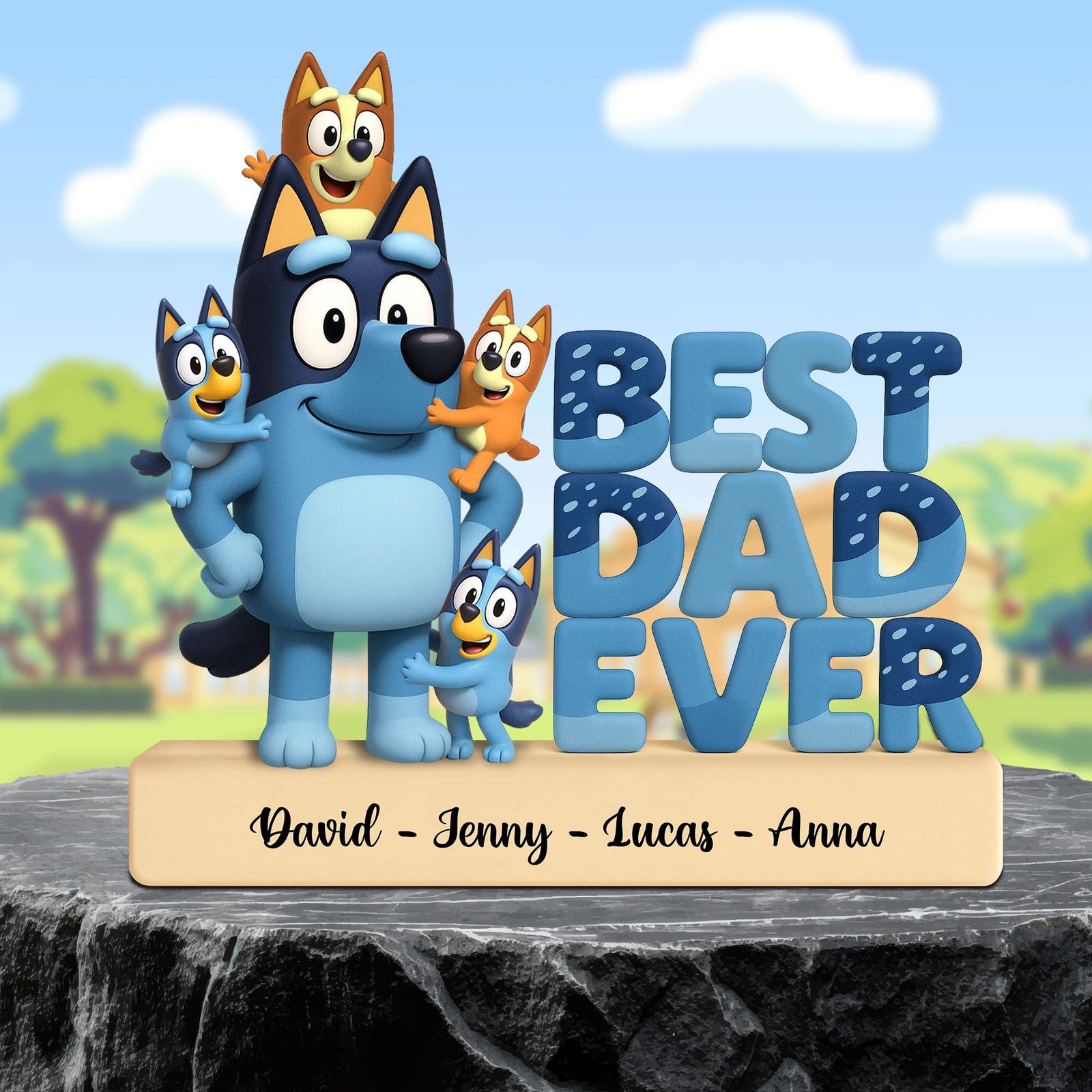 Best Dad Ever Acrylic Plaque - Personalized Gifts For Father 01OHTN090525-Homacus