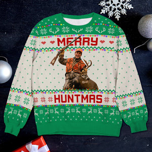 Custom Photo Gifts For Hunting Lovers Ugly Sweater 05acqn021024-Homacus