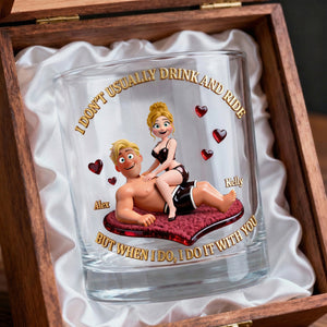 Fun Couple Whiskey Glass, Personalized Gifts For Couple 04QHLU230126-Homacus