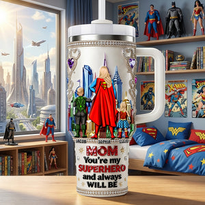 Brave Mom City Tumbler Handle - Personalized Gifts For Heroic Mom 03OHDT100426-Homacus