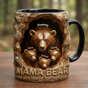 Mama Bear Cozy Nest Coffee Mug, Personalized Gifts For Mom 02qhqn280126-Homacus