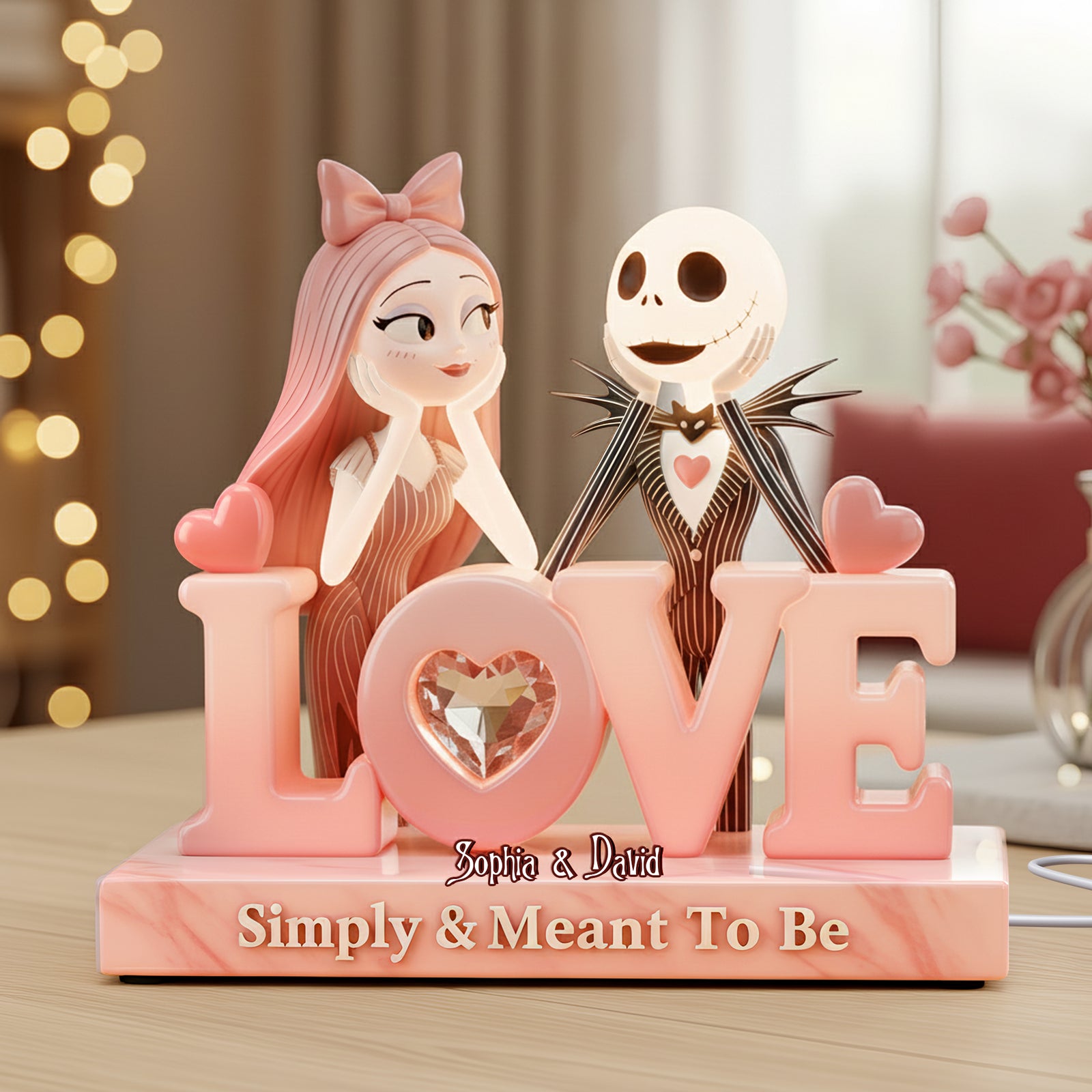 Simply & Meant To Be Light Box, Personalized Gifts For Couple 01PGLU091225